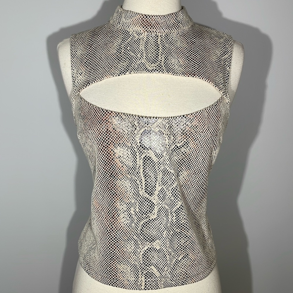 Urban outfitters snake skin look and feel top size small